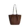 Bolso de mano grande retro plisado para otoño e invierno para mujer, nuevo bolso de mano versátil para el día a día 2026, bolso de hombro de gamuza mate, bolso de axila