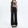 Jeans Rectos con Forro de Polar Vintage para Mujer 2025 Tendencia Versátil Nuevos Pantalones de Pierna Ancha Estrecha Sueltos de Cintura Alta Otoño e Invierno