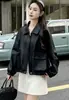 Chaqueta de cuero para mujer 2026 otoño nueva estilo coreano casual holgada adelgazante versátil manga larga chaqueta biker chaqueta de cuero PU ropa de mujer