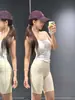 Calça de yoga de cintura alta que levanta o bumbum para mulheres, shorts de ginástica justos, shorts esportivos elásticos com controle de barriga e efeito bumbum de pêssego para uso ao ar livre