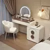 Nuevo Tocador Estilo Crema 2026 para Dormitorio, Gabinete de Almacenamiento Minimalista Moderno y Unidad de Cajones Integrados Tocador Inteligente de Alta Gama