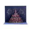 Promoção Especial em Cartões de Aniversário 3D Criativos Novos de Venda Cruzada com Acabamento de Luxo, com Música e Luzes, Cartões de Aniversário 3D
