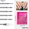 Cabezal de lijado para arte de uñas máquina pulidora y lijadora removedora de esmalte de uñas taladro universal cabeza de molienda de maíz cerámica traje de 6 piezas