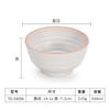 Flor de círculo blanco retro melamina tazón imitación porcelana vajilla creativa restaurante japonés y coreano plástico tazón de arroz artículos de uso diario venta al por mayor