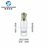 En stock 30ml cuadrado de diamante fondo grueso agua de esencia loción polvo prensado aceite de esencia botella de esencia para cosméticos subbotella