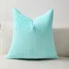 Funda de Cojín para Sofá de Pana Rayas Maíz Color Sólido Transfronteriza Tela Color Sólido Cojín Trasero de Cama para el Hogar Dropshipping