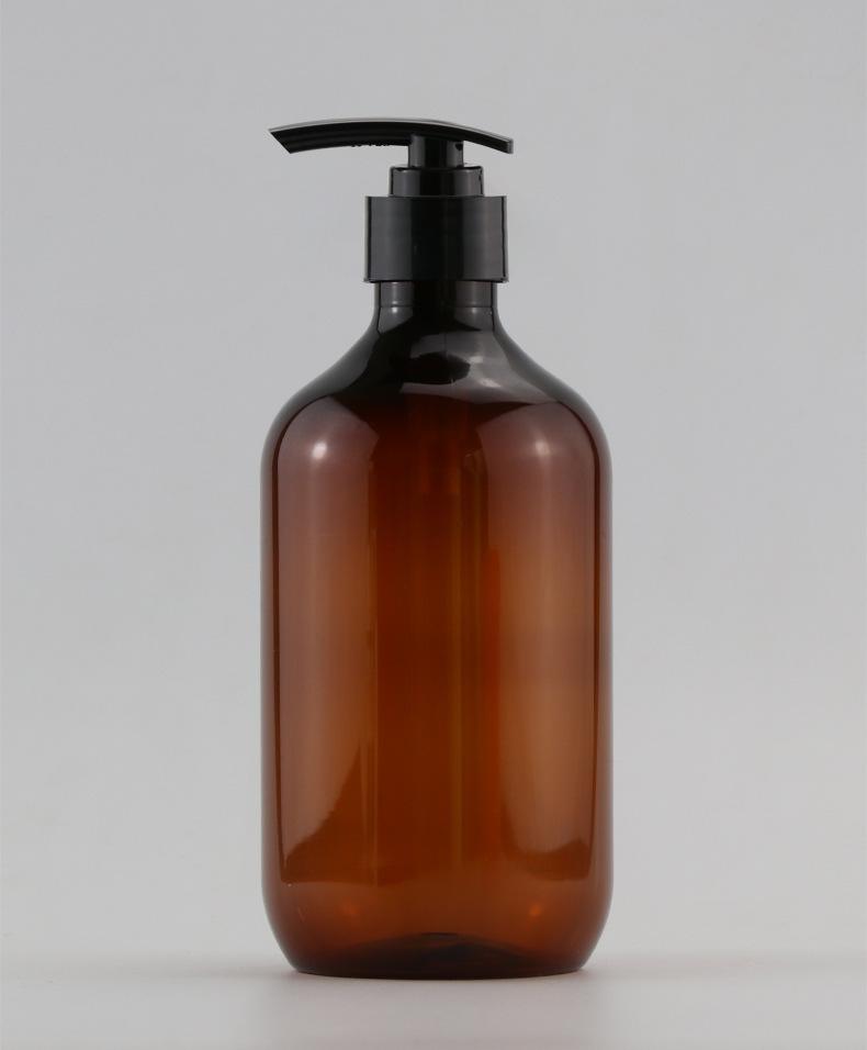 pet乳液瓶洗发水瓶 茶色圆肩按压 护发素瓶