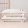 Almohada cervical de fibra de soja que no se colapsa, núcleo de almohada para el hogar para adultos con funda de almohada, traje de textiles para el hogar Nantong al por mayor