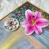 Nueva cabeza de flor de lirio 3D, flor artificial para decoración del hogar, flor DIY, accesorios de flores para zapatos, boda, cabeza de flor hecha a mano, venta al por mayor