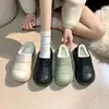 Pantuflas de Algodón para Mujer en Otoño e Invierno Estilo Nuevo Forradas de Felpa Calientes Suela Gruesa de Eva para el Hogar Interior Deportes y Exteriores Zapatos de Algodón