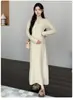 Vestido de maternidad, de manga larga, nueva colección otoño/invierno, conjunto de top de punto y vestido tipo camisola, corte ajustado, favorecedor de la figura y rejuvenecedor, se puede usar como camiseta interior
