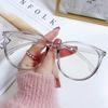 Gafas de montura grande sin graduación miopía anti luz azul gafas lisas de moda para hombres y mujeres artículo de moda para combinar