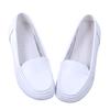 Zapatos de Enfermera Primavera y Verano Blanco Cuña Casual Zapatos de Mamá Zapatos Blancos Antideslizantes Cuero Suave Cojín de Aire Zapatos de Mujer Zapatos de Trabajo