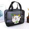 Bolsa de lavagem de malha anti-vazamento Bolsa de banho feminina de grande capacidade Bolsa de banho portátil Cesta de banho de viagem masculina Bolsa de armazenamento para cesta de banho