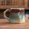 Taza de Café de Gres Retro Taza Japonesa para Café de Preparación Manual Taza Girada en Horno Cerámica Doméstica Creativa Hecha a Mano Taza para el Té de la Tarde