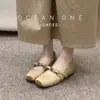 Lan Gui Estatura Pequeña Zapatos Mary Jane Vintage con Aumento de Altura Flor de Camelia Primavera 2026 Nuevos Zapatos Casuales para Mujer
