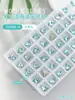 Joyería para uñas K9 hielo flash taladro cuadrado azul claro grueso taladro de pila taladro de gota de agua corazón torcido con fondo puntiagudo decoración de uñas taladro
