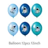 Conjunto de Balões de Látex Cartoon de 12 polegadas Balões Temáticos para Festa de Aniversário Múltiplos Padrões Festa 18 peças