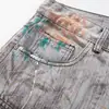 Pantalones Vaqueros de Pierna Recta Ancha para Hombre, Estilo Punk, Desgastados, Vintage, Únicos, Pintura en Aerosol de Industria Pesada del Páramo, Tie-Dye