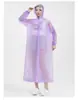 Impermeable PEVA de ala ancha para adultos y niños, universal, portátil, poncho de lluvia reutilizable
