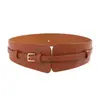 Accesorio Premium para Ropa Exterior, Cinturón Ancho para Mujer Cuidadosamente Seleccionado, Cinturón con Hebilla de Aleación para Ceñir la Cintura y Disimular el Vientre, Cinturón Decorativo Versátil para Mujer
