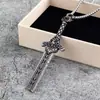Colgante Retro de Acero Inoxidable Europeo y Americano para Hombres y Mujeres, Accesorio de Collar de Espada Rota Tridimensional