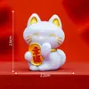 Micro-Paisaje Creativo Lindo Buena Suerte Gato de la Suerte Muñeco Accesorios de Decoración DIY Adornos Pequeños para Coche Escritorio