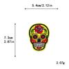Bordado por Computadora Parches de Bordado de Halloween Dedos de Calavera Pantalones abajo Chaqueta Parches Hechos a Mano DIY