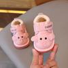 Sapatos gritantes sapatos antiderrapantes para bebês sapatos de algodão grosso forrados com lã sapatos de sola macia para bebês meninos e meninas inverno Novo 0-2 anos 1