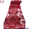 Design de padrão romano posicionamento tecido de malha de renda com lantejoulas bordadas acessórios para vestido de noiva