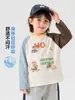 Camiseta de manga larga para niño Youou, algodón puro, nueva colección de otoño 2026, ropa infantil, estilo primavera y otoño, top moderno para niño