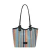 Bolso Rayado Grande de Estilo Coreano para Mujer 2025 Verano Nuevo Nicho Versátil Elegante Bolso de Hombro Tote para Viajes Diarios