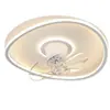 Luz de ventilador, luz de quarto, luz de teto, luz moderna minimalista para sala de jantar, luz de ventilador oscilante, luz nórdica de nuvem para quarto de criança