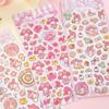 Stickers de cuenta de mano bronceados de Melody autorizados genuinos, dibujos animados para niños, PVC plano, tarjeta goo, póster de taza, stickers decorativos DIY