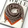 Bufanda Cuadrada Cálida de Nuevo Estilo 2024 con Hebilla Magnética, Bufanda Triangular de Seda, Bufanda de Algodón para Mujer, Bufanda Elegante para Cuello para Primavera, Otoño e Invierno, Versátil y Elegante