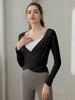Advanced Sense Outono e Inverno Slim-fit Dance Yoga Terno Feminino de manga comprida Fitness Terno Top Pilates Treinamento Blusa Esportiva
