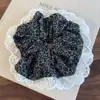 Nuevo Diseño Coreano de Nicho Hecho a Mano Encaje Plisado Encaje Banda para el Cabello Doble Capa Intestino Grande para el Cabello Accesorios para el Cabello