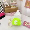 Riñonera infantil estilo coreano, nuevo diseño de letras de moda, bolsa accesorio monedero unisex, bolso de hombro cruzado con colores contrastantes