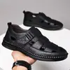 Sandalias Perforadas de Suela de Goma Nuevas de Verano para Hombre Talla Grande Sandalias de Punta Cerrada con Suela Gruesa Talla 47 48