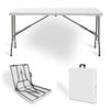 Mesa Plegable Mesa de Puesto Mesa Simple Puesto Mesa Plegable Escritorio para el Hogar Exterior Moderna Simple Moldeo por Soplado