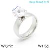 Joyería de Moda de Fábrica al por Mayor Anillo Coreano de Acero de Titanio Zircón Simple Anillo Chapado en Oro de 18K Regalo de San Valentín