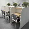Mesa de estudo autodidata Mesa de estudo imersiva para exame de ingresso na pós-graduação Mesa e cadeira de treinamento individual Mesa de preparação para exame com divisória Mesa compartilhada para sala de estudo