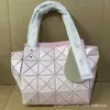 Bolso Original Japonés Acolchado Geométrico de Diamantes Nuevo Bolso de Hombro Cuadrado Grande en Forma de Diamante Estilo Commuter para Mujer