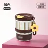 Taza de Café de Acero Inoxidable 316 de Alta Calidad con Asa, Taza de Doble Pared con Aislamiento al Vacío, Taza Portátil para Beber Directamente para Uso en Casa de Niñas