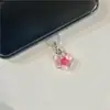 Tampão de Poeira para Celular Estrela Transparente Pingente para Celular Plug de Carregamento Tipo-C15 Universal