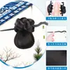 Peluca de Moño con Pinza de Garra, Pasador para Cola de Caballo Baja, Goma para Moño, Estilo Antiguo Cheongsam, Postizo de Moño Falso Estilo Chino Nuevo