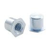 Columna de tuerca remachable hexagonal exterior galvanizada de hierro, anti-impermeabilidad, M3M4M5M6, tuerca de sellado, perno remache anti-agujero con orificio ciego