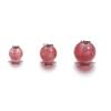 Cuentas redondas de cristal de fresa natural 3A, accesorios para pulseras, joyería DIY, cuentas redondas semiacabadas, venta al por mayor