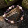 Suministro transfronterizo pulsera de lujo Duobao de piedra semipreciosa/pulsera de cuentas de ágata para pareja de amistad para hombres y mujeres pulsera boutique