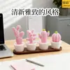 Cactus Impreso en 3D Adorno de Escritorio Modelo Decoración Paisajismo Cactus de Amor Planta Pequeña en Maceta Bonsái Artificial para Uso Doméstico